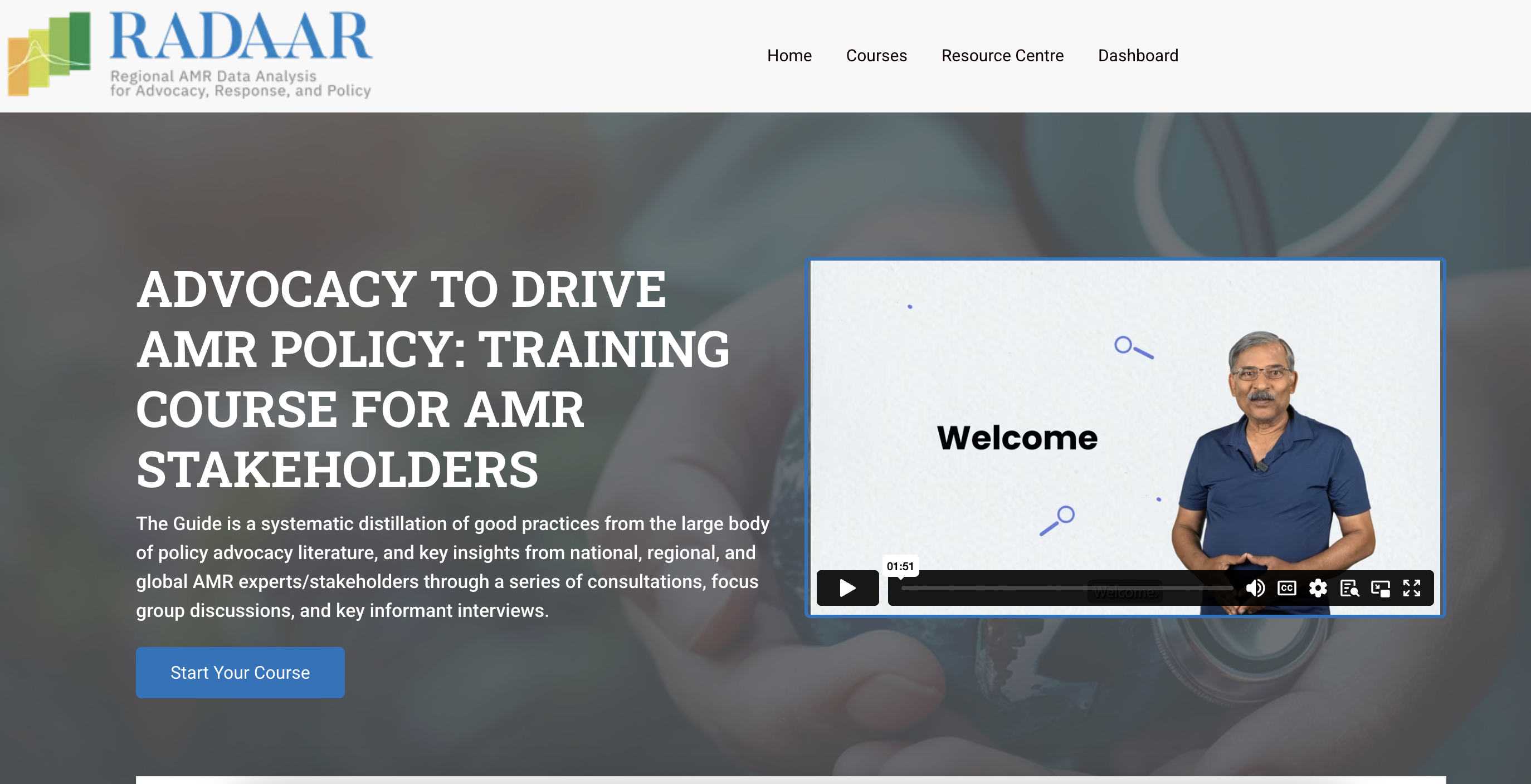 RADAAR eLearning Portal